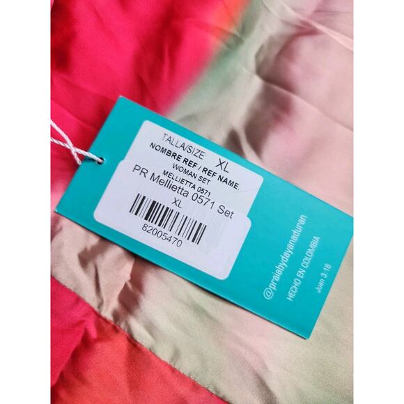 Nwt Praia By Dayanara Duran 2PR Mellietta 0523 Wide Leg Pants Size Xl - Picture 11 of 11